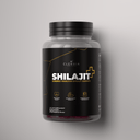 Supplement bottle labeled 'Shilajit' by Clenvia on a gray background